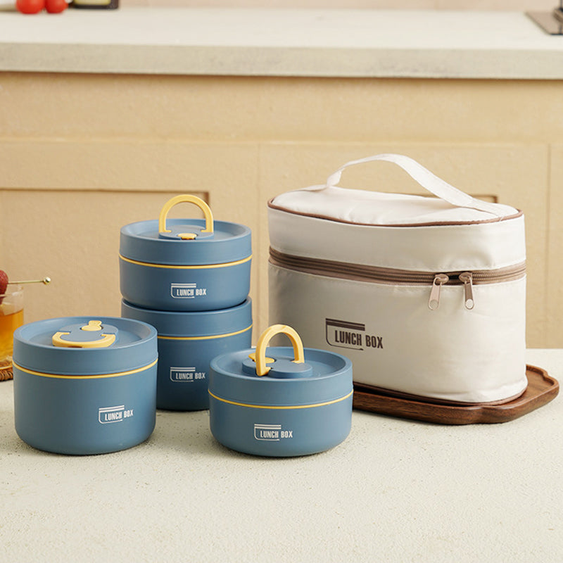 Portable Insulated Lunch Container Set（insulated bag not included）