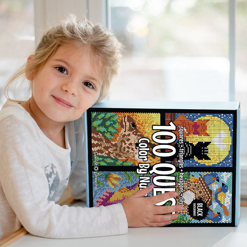 Christmas Gifts 🎁 - 100 QUEST Color by Numbers Book