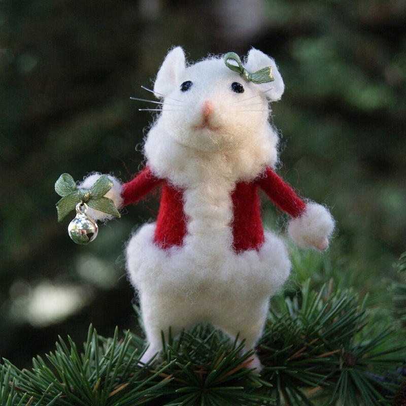 Cute Felt Mouse Ornament