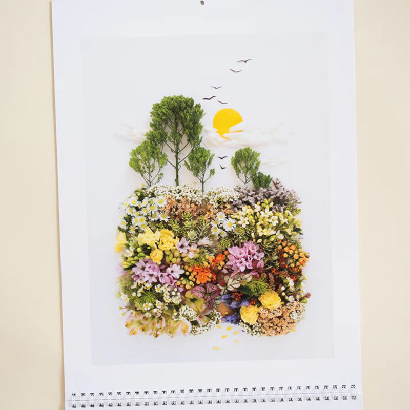 2025 Flower Art Calendar