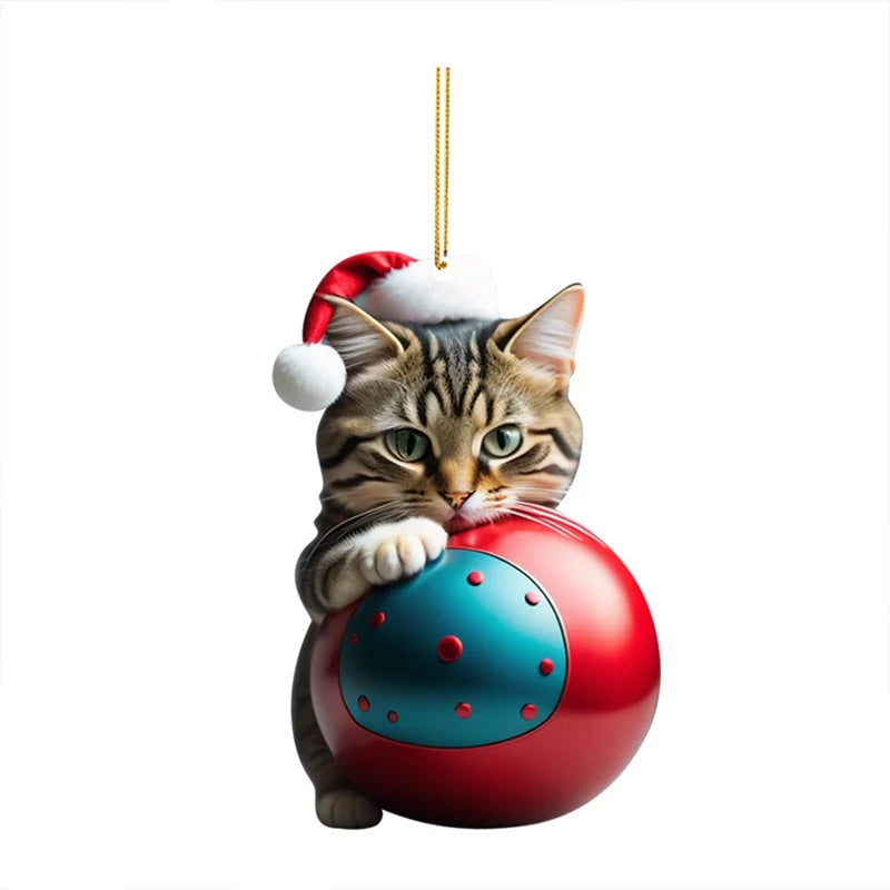 Cute Cat Christmas Decoration