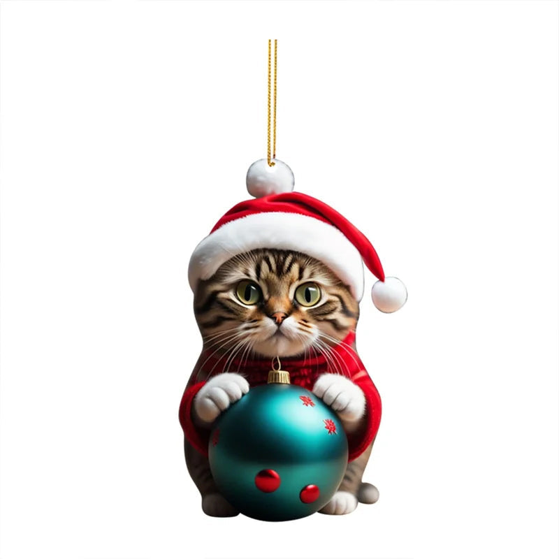 Cute Cat Christmas Decoration