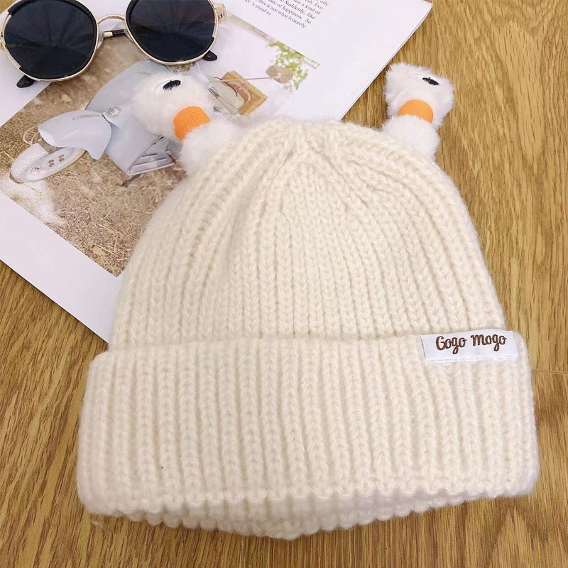 Winter Parent-Child Cute Glowing Little Monster Knit Hat