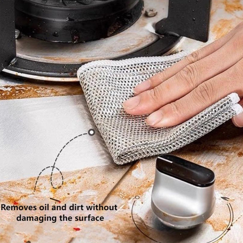 🔥Ivyever Craziest Deals Ever!!——Multipurpose Wire Dishwashing Rags for Wet and Dry(3 PCS)