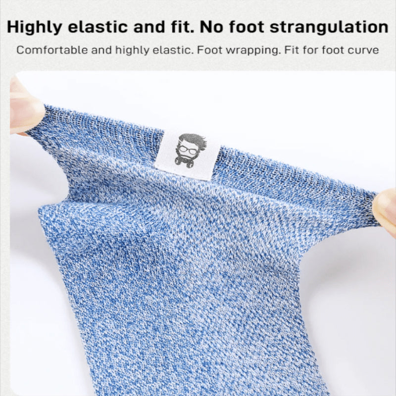 Breathable Antibacterial Deodorant Socks for Men（5 pairs）