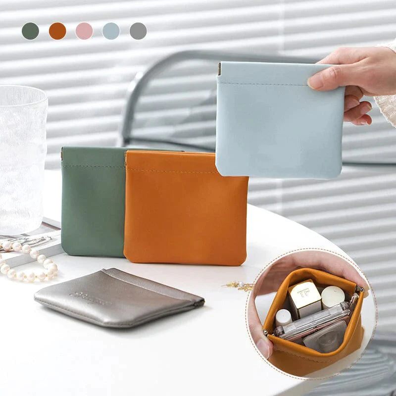 PU Leather Pocket Cosmetic Bag