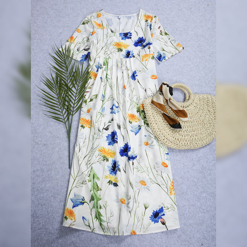 Ladies Summer Flower Dress