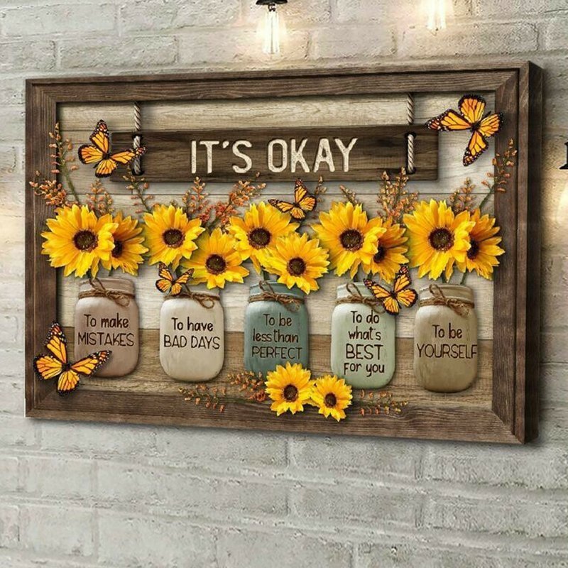🌻Butterfly Sunflowers Wall Art🦋