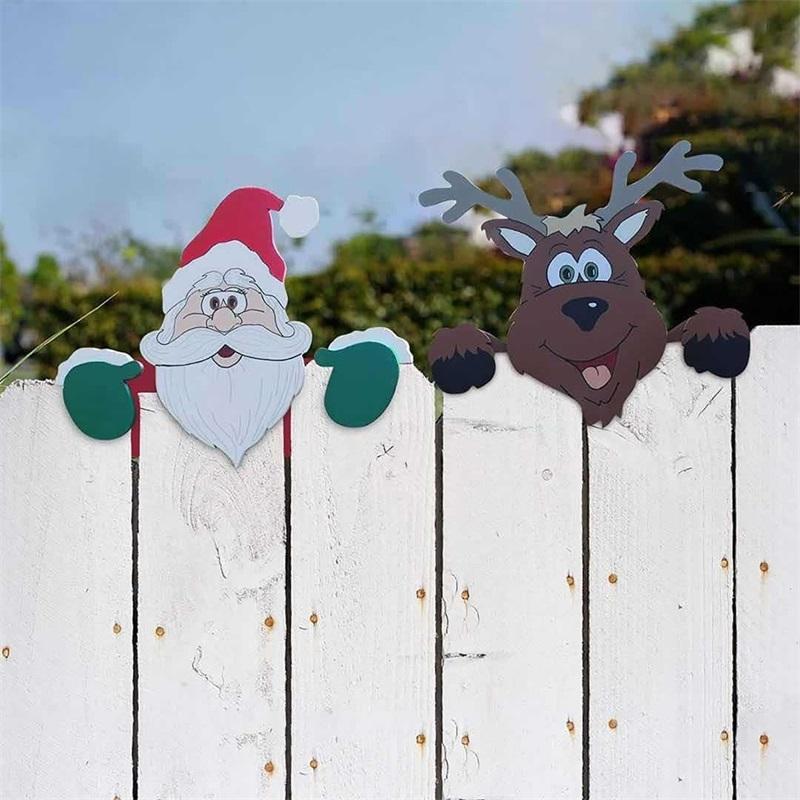 (🎅Early Xmas Sale - Save 50% OFF🎅) Christmas Themed Fence Decoration