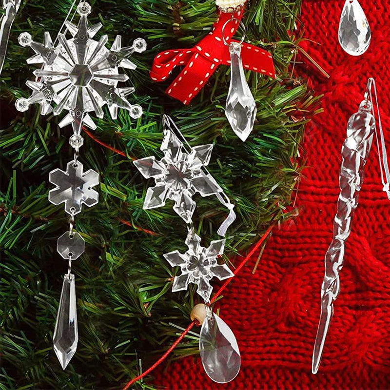Crystal Christmas Snowflake Ornaments