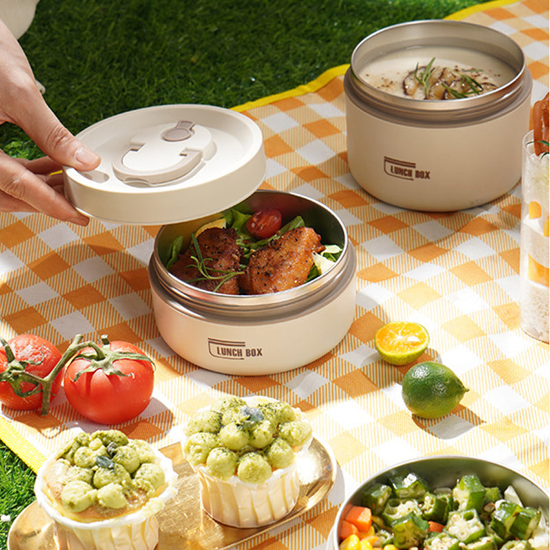 Portable Insulated Lunch Container Set（insulated bag not included）
