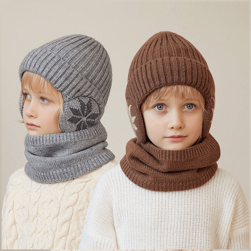 Winter Beanie Hat Scarf Sets Warm Knit Hat